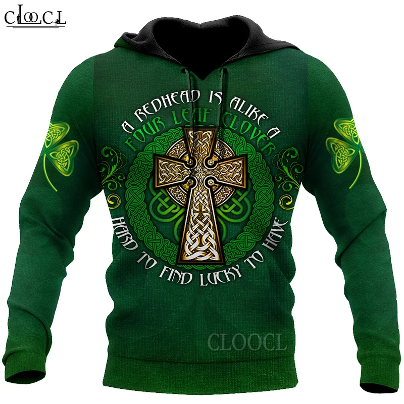 

HX Fashion Men Women St Patrick's Day Irish 3D Print Casual Harajuku Autumn Tracksuit Hot Sale Hoody Tops Drop Shipping