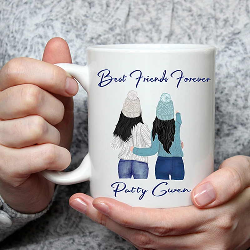 Кружка для лучших друзей подарок лучшей подруги нее персональный лучший друг