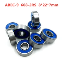 500pcs high speed abec 9 608 2rs 8227 mm r 2280dd skateboard roller skating wheel bearing 608 608rs deep groove ball bearings
