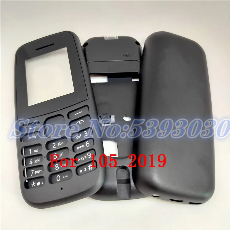 Для Nokia 105 2019 версия 2017 Новинка полный фотографический корпус + задняя крышка