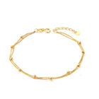 Женский браслет из желтого золота, 18 К, 0,8-1 г