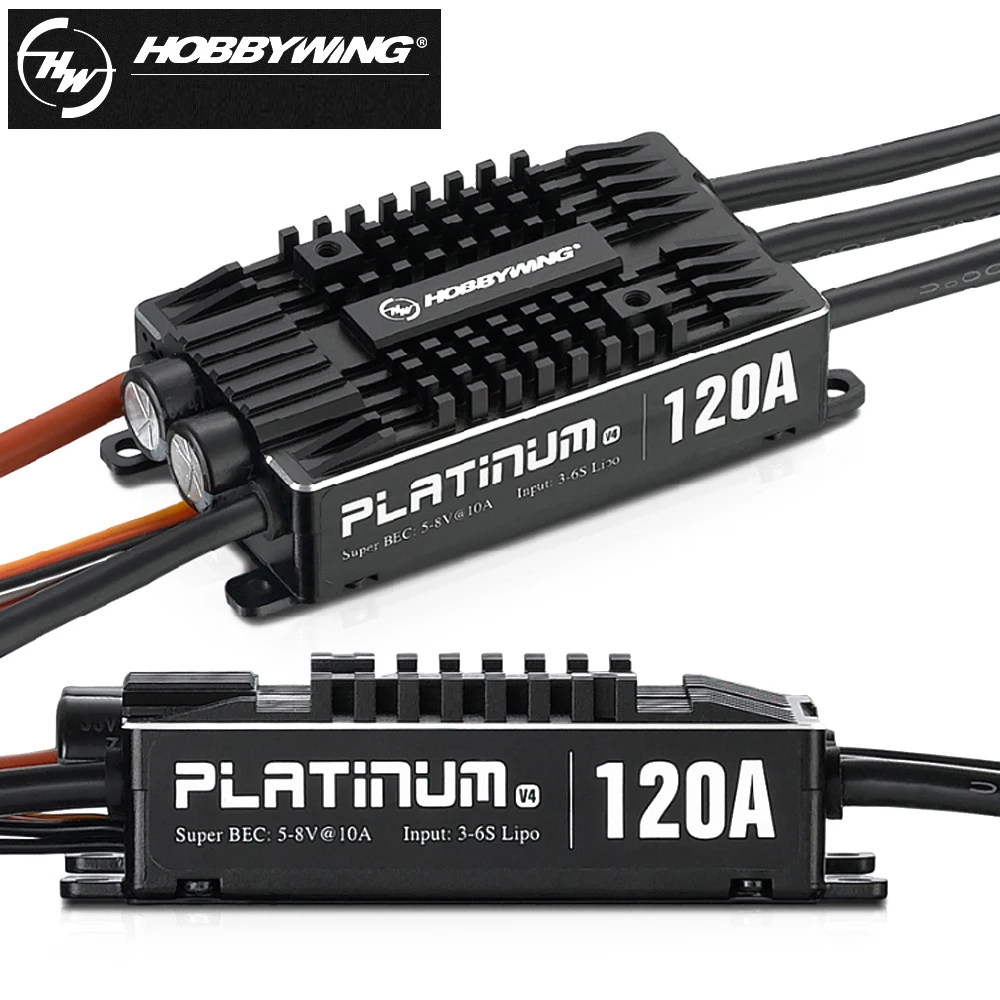 Hobbywing Platinum V4 25A/60A /80A/120A/130A/200A бесщеточный ESC для RC PFV Дрон с неподвижным крылом
