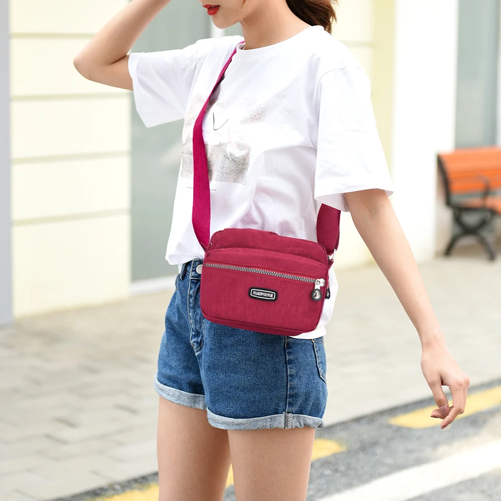 

Fashion Women Patchwork Shoulder Messenger Crossbody Bag Casual Ladies Multi Layers Small Purse Phone Bag Women Handbags