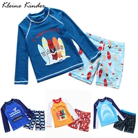 rash guard children two pieces long sleeves surf suit childrens swimwear sun uv protection toddler boy swimsuit bathing clothes