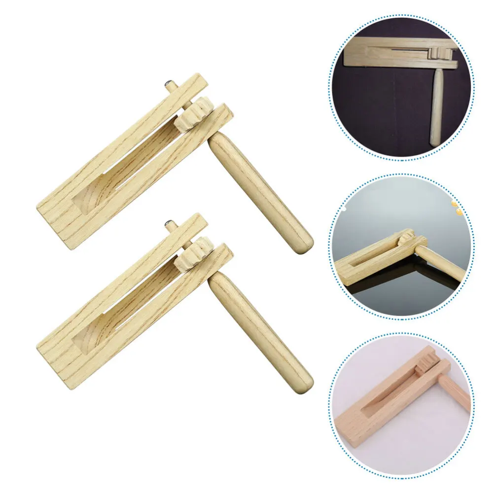 

2pcs Practical Wooden Puzzle Musical Instrument Castanet for Children
