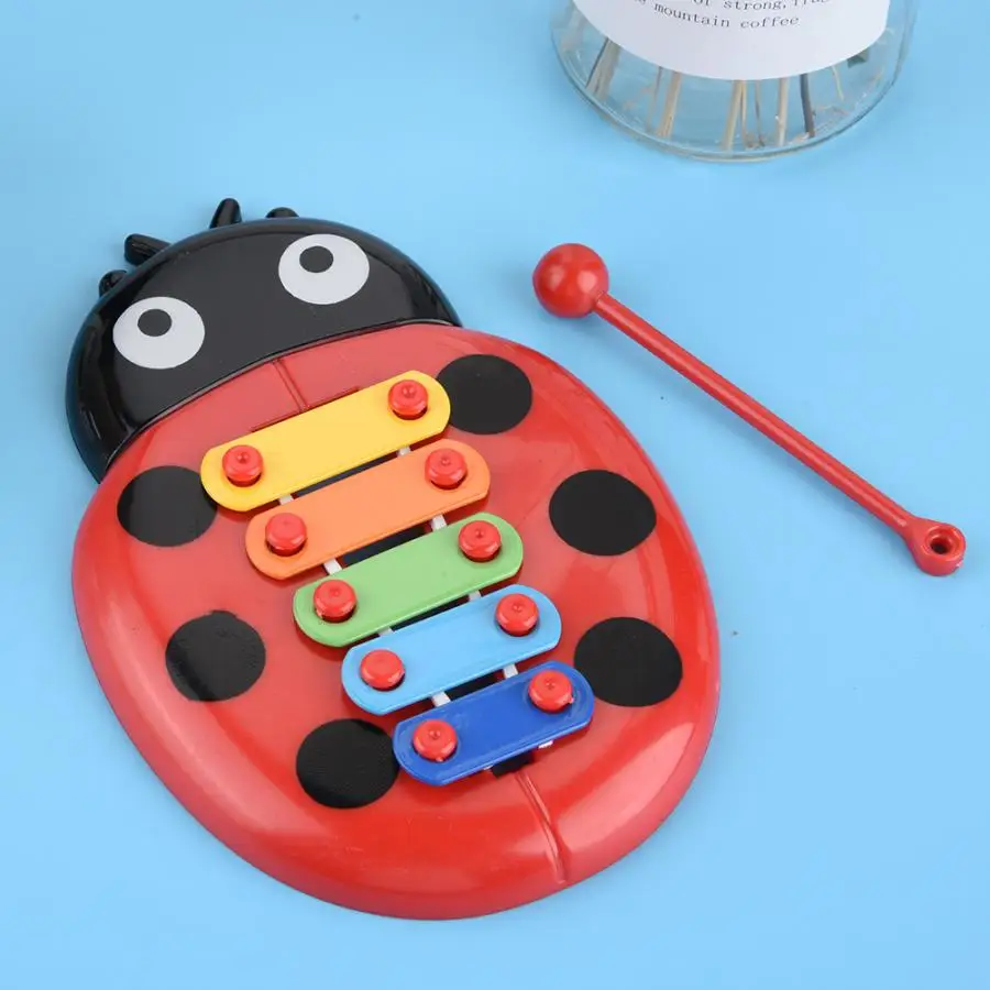 Музыкальный инструмент в форме жука игрушка деревянный ксилофон детские