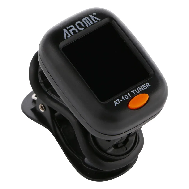 AT101 тюнер с клипсой цифровой для акустической электрической гитары бас скрипки