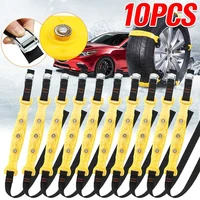 10pcs winter car tire snow chains adjustable anti skid chain safety double snap skid wheel tpu winter use for truck car suv