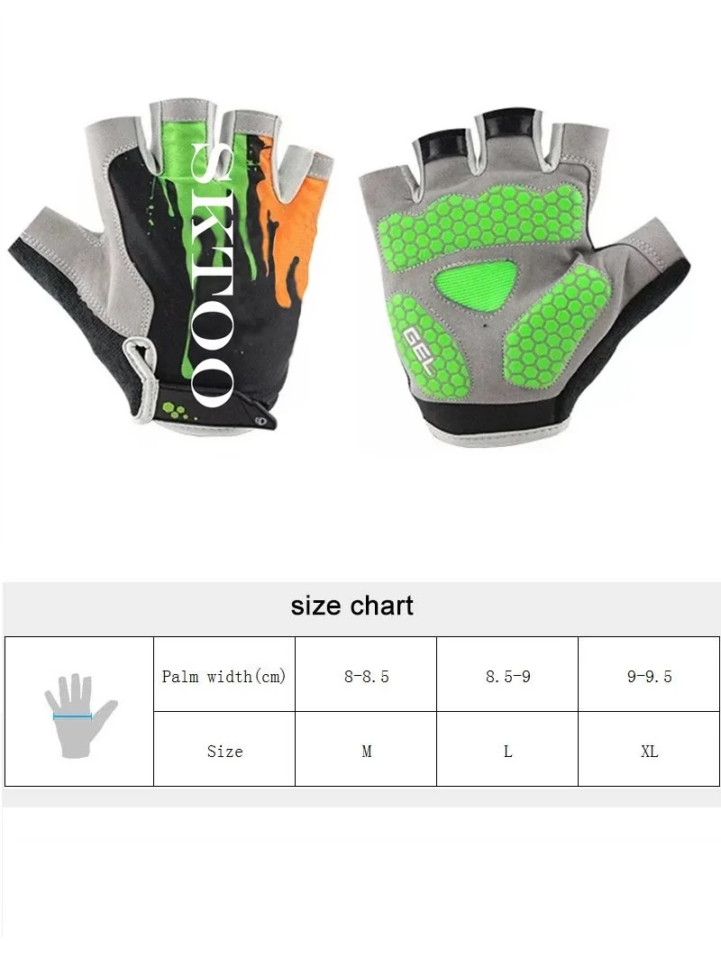

Cycling Half Finger Gloves Anti Slip GEL MTB Road Mountain Bike Gloves Unisex Summer Bicycle Gym Fitness Non-slip Sports Gloves