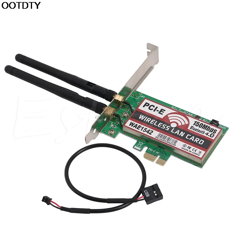 Bluetooth 4 0 беспроводной 50M PCI-E PCI Express карта WIFI сеть LAN Ethernet NIC | Компьютеры и офис