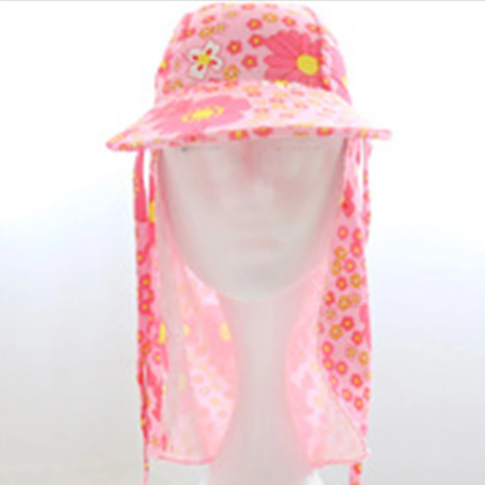 Pink Flowers Для мальчиков и девочек, для водного спорта, ветрозащитная, для детей, для плавания, нейлоновая, солнцезащитная, для бассейна, водонепроницаемая, с рисунком, с милым эластичным принтом - Цвет: Pink Flowers