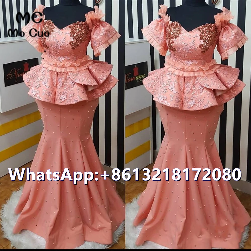 

2021 Elegant Plus Size Off Shoulder Evening Dresses Long Lace Appliques Prom Gown Appliques Evening Dress Prom Gowns