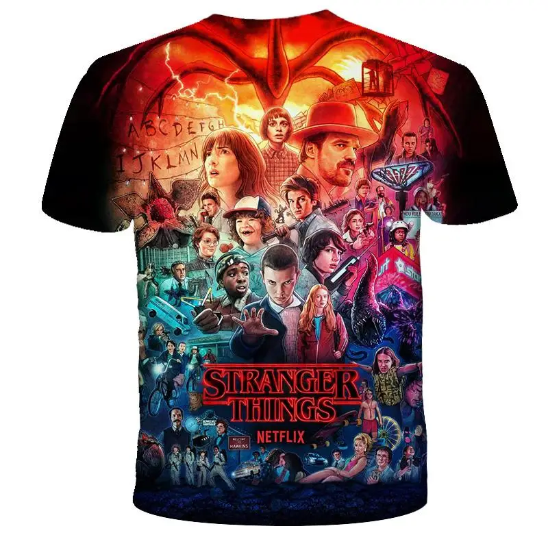 

2021 Stranger Incident 3D Printed T-Shirt Boy and Girl T-Shirt Top HipHop T-Shirt Boy Colour Clothing Drop