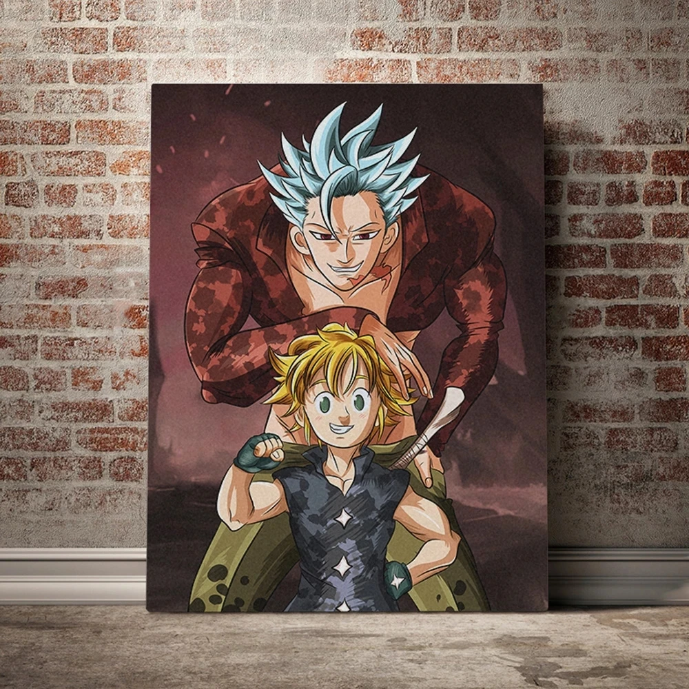 

Meliodas En Verbod Nanatsu Geen Taizai Anime Canvas Schilderij Wall Art Pictures Hd Prints Poster Modular Living Room Home Decor