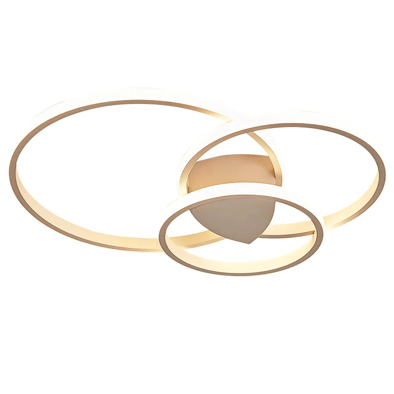 

European and American personality simple modern warm round living room room bedroom study dining room LED ceiling lamp LX101506