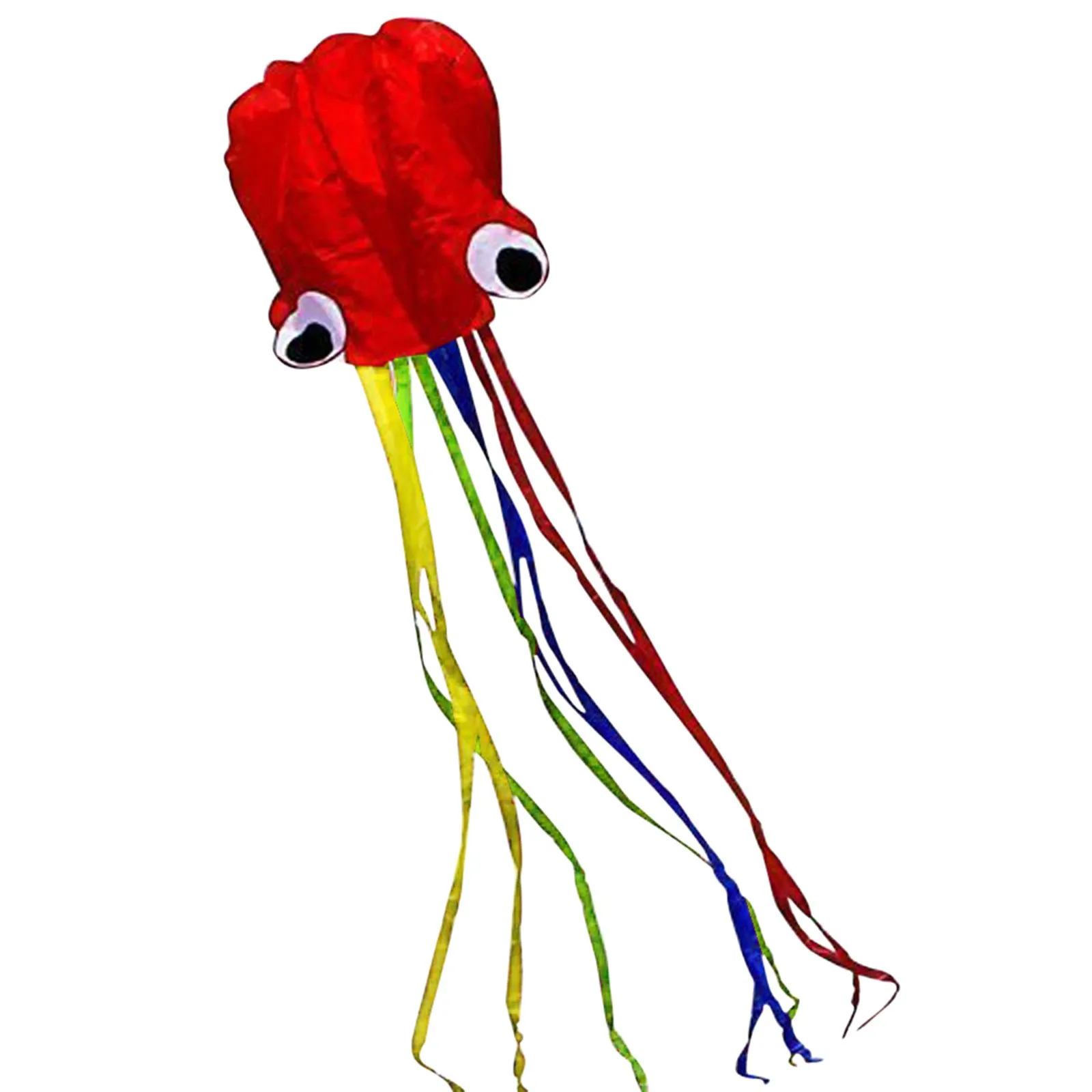 Воздушный змей красивый большой легкий воздушный для детей красный мягкий