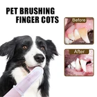 Мягкая Силиконовая зубная щетка для кошек и собак, товары для чистки зубов, массаж пальцев, инструмент для здоровья, товары для домашних животных