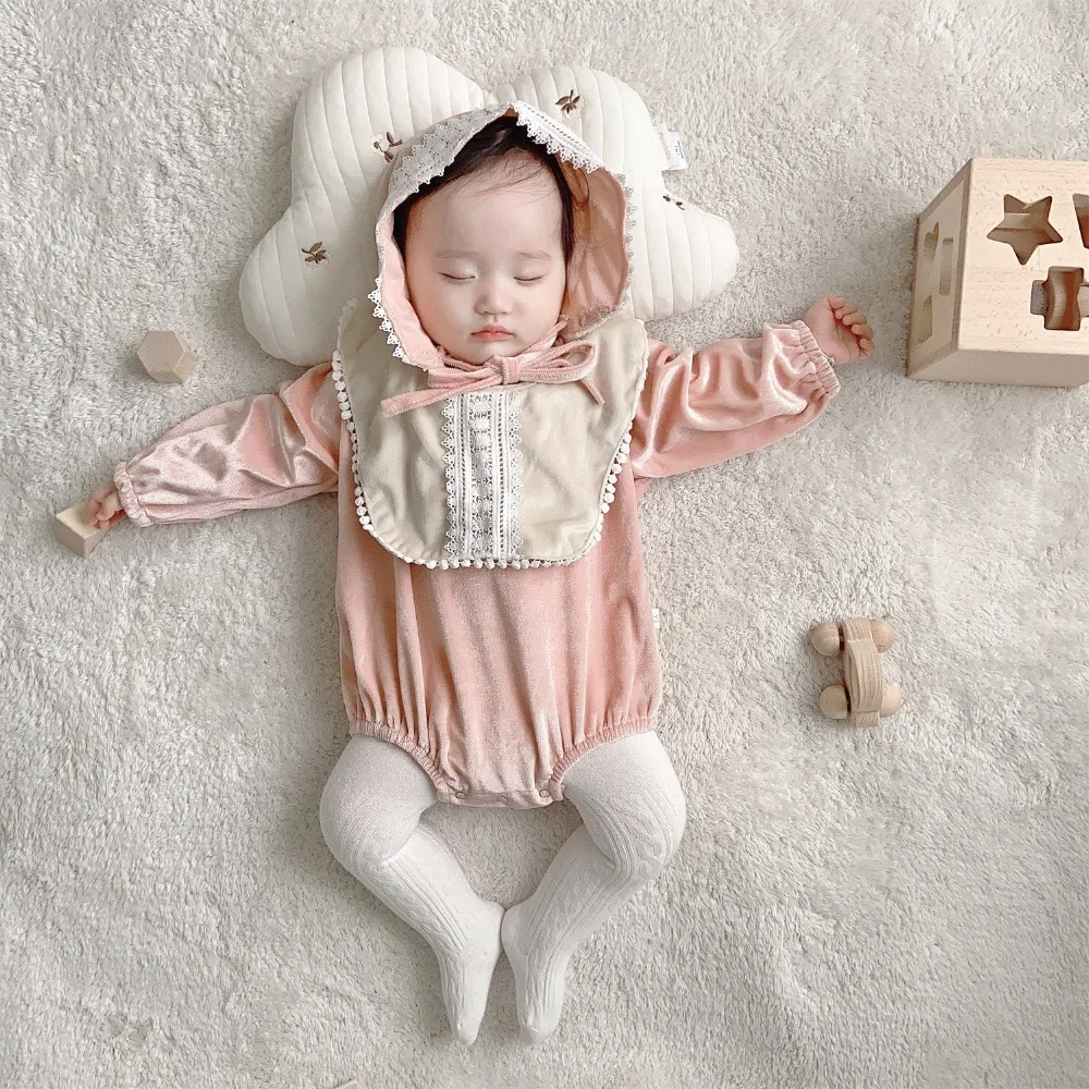 Комбинезон для новорожденных девочек + шапочка комбинезон 3 предмета одежда