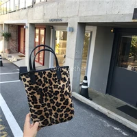 vintage pu leather ladies small clutch purse handbags leopard women mini bucket bag fashion design female tote shoulder bags