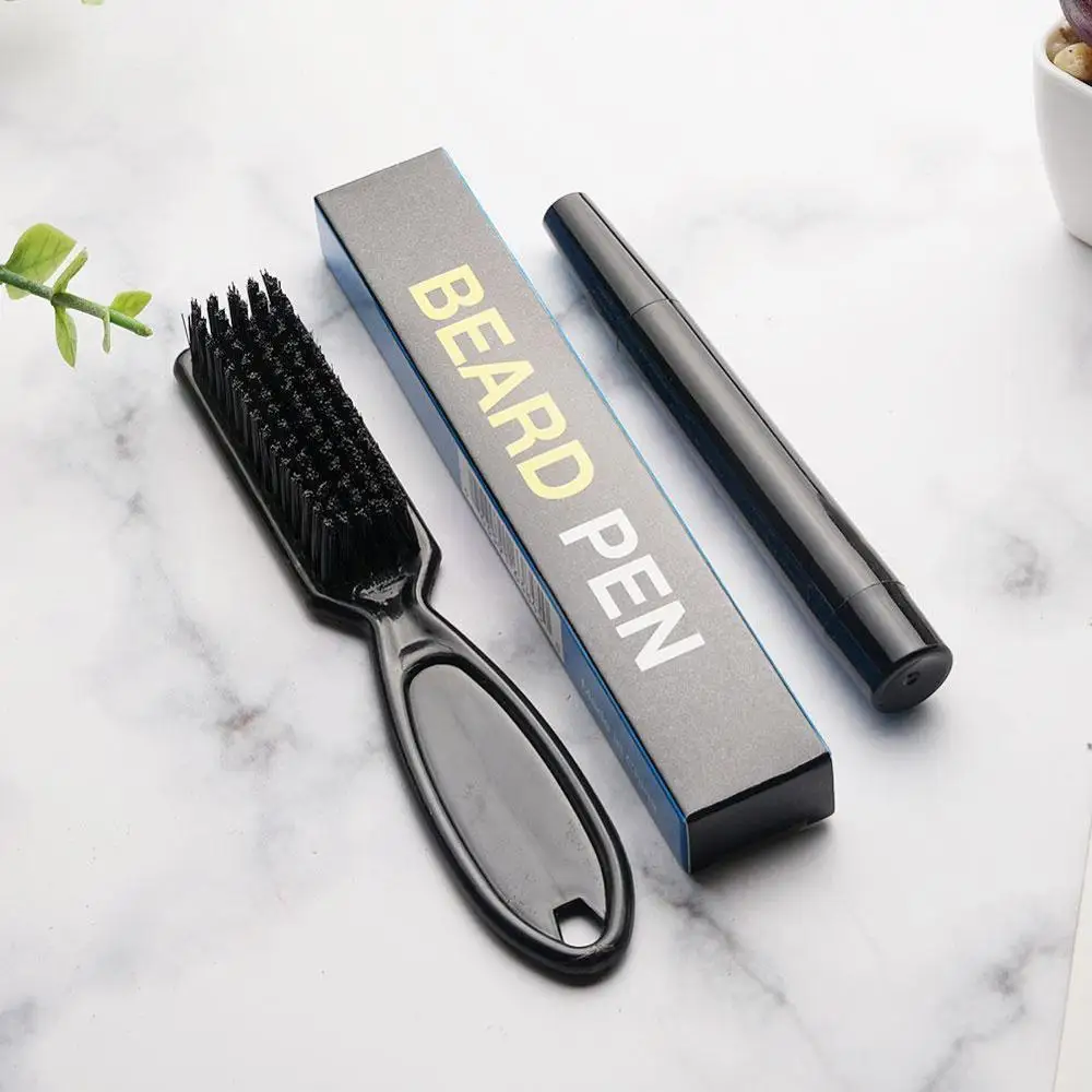 

Beard Pen Beard Filler Pencil And Brush Beard Enhancer Tools Shaping Coloring Waterproof Moustache M8Q7