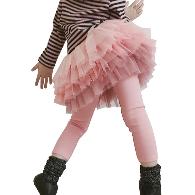 

Baby Girls Legging Spring/Autumn Fashion Style Kids Lace Princess Skirt-Pants Children Slim Trousers For 2-8 Years
