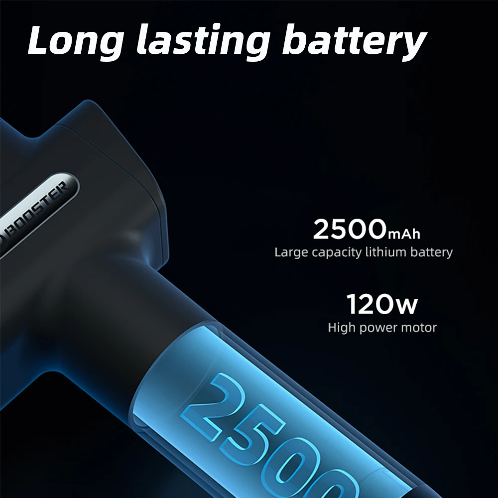 Бустер профессиональный мощный массажный пистолет с сенсорным ЖК-экраном 30