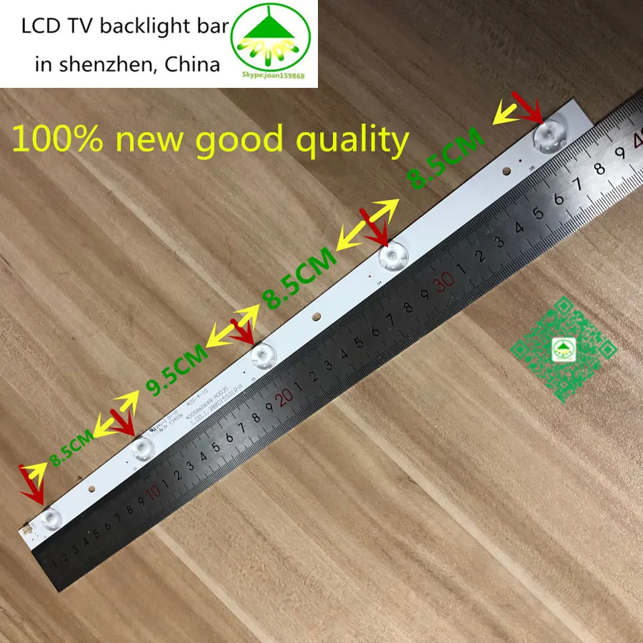 30 шт хорошее качество ЖК-дисплей ТВ подсветка бар для 400S8606X8-A0035 E34036 40S-4-10 1.00.1.388015S01R V1 94V-O DY-01