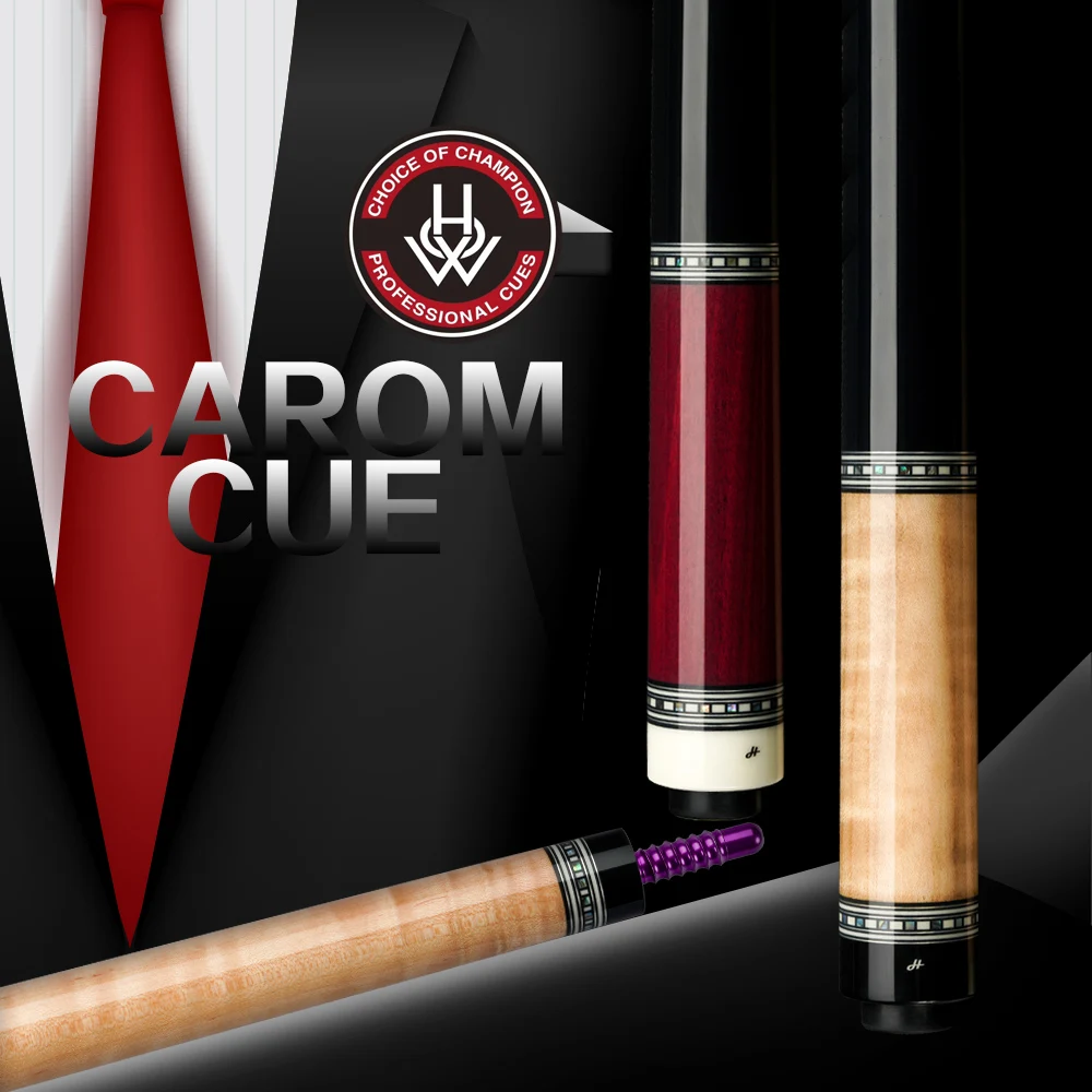 

HOW Carom Stick Professional Carom Billiard Cue Korean 3 Cushion Cue Carom Cue Taper 12mm Tip 142 cm Billiards Libre Cue