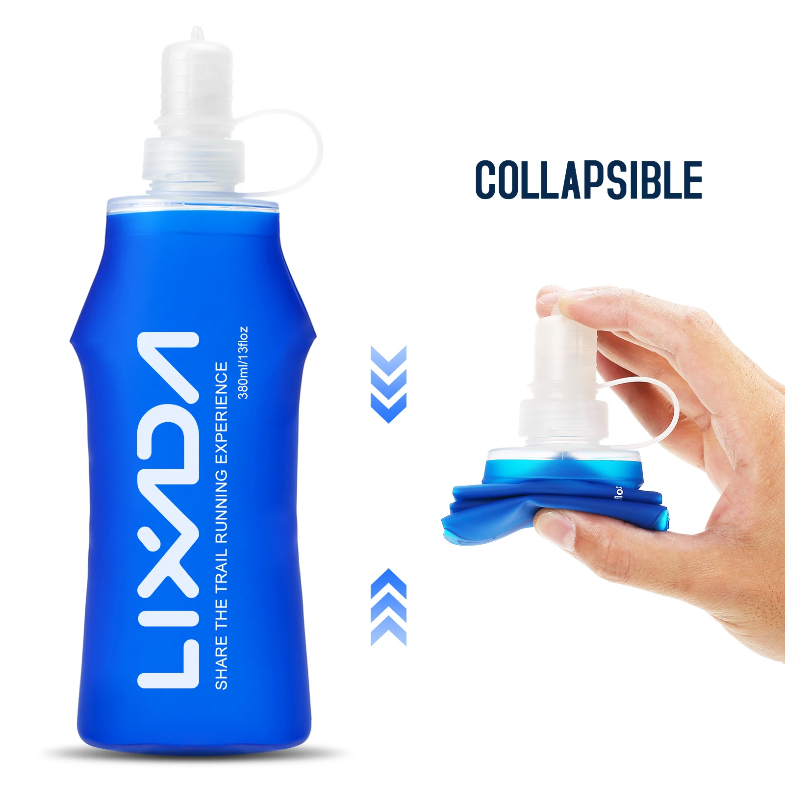 Мягкая складная бутылка Lixada не содержит Бисфенол А гидратационная для воды