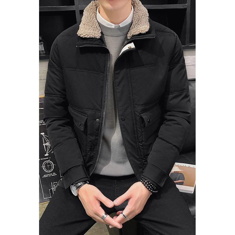2019 Модная Повседневная зимняя куртка мужская Высококачественная утолщенная