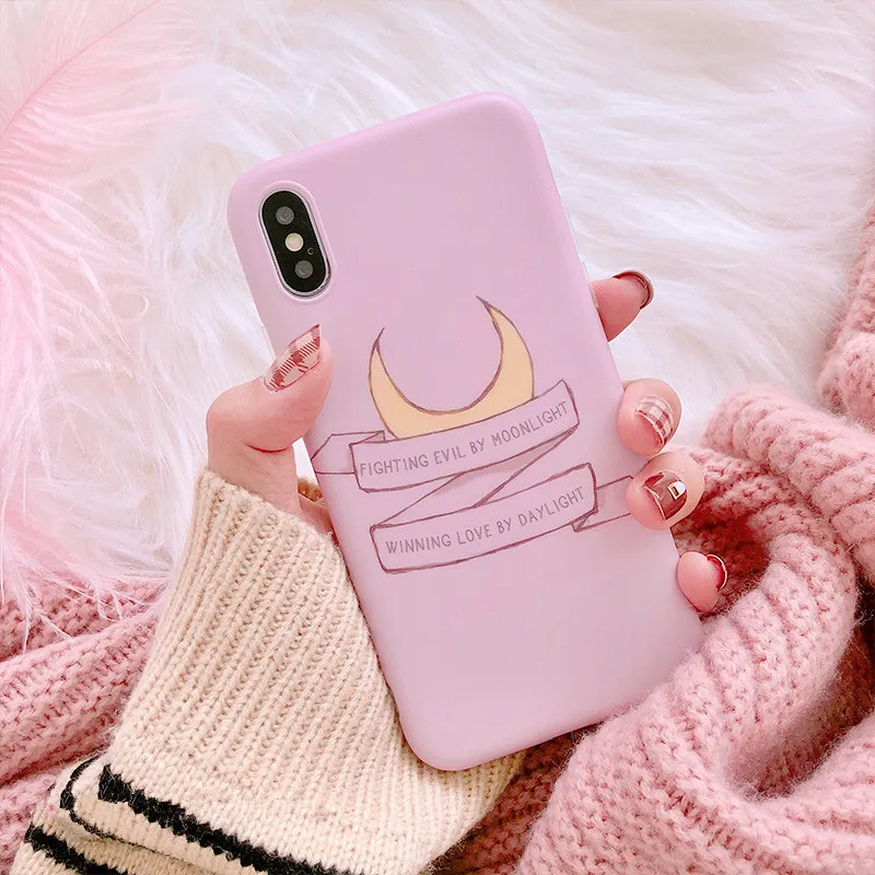 Япония Сейлор Мун Телефон чехол для iPhone X XS Max XR 6 6s Puls 7 8 bts Мультфильм ТПУ Мягкая