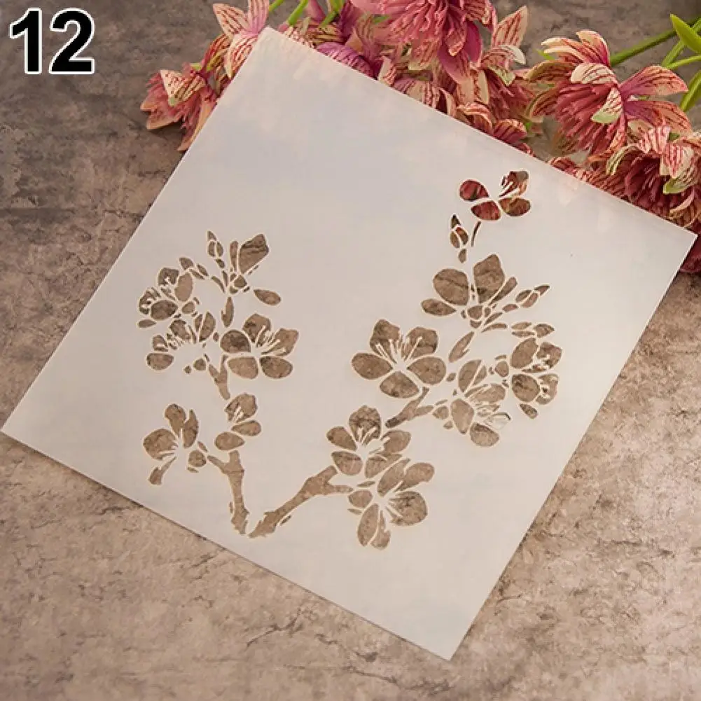

Fashion Painting Template Reusable Stencil Scrapbooking Album Cake Coffee DIY Art Decor
