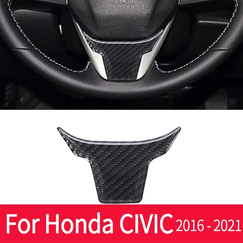 

Отделка Руля из углеродного волокна для Honda Civic 2020 2019 2018 2017