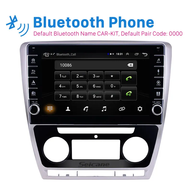 Seicane 10 1 дюймовый Android 9 ОЗУ 2 Гб ПЗУ 32 ГБ для 2007 2011 2012 2013 2014 SKODA Octavia автомобильный GPS