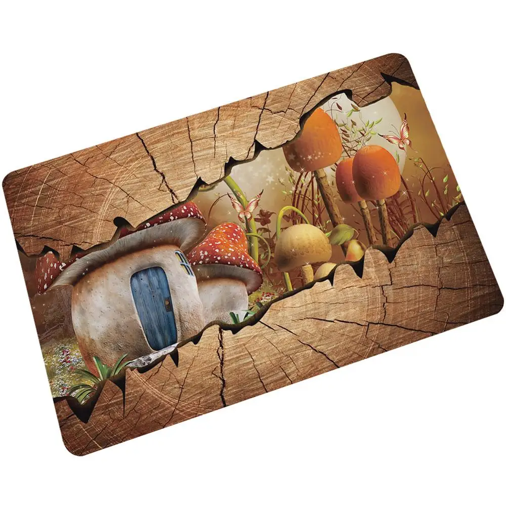 Деревянный коврик для кухни напольный входной двери нескользящий гостиной ковер