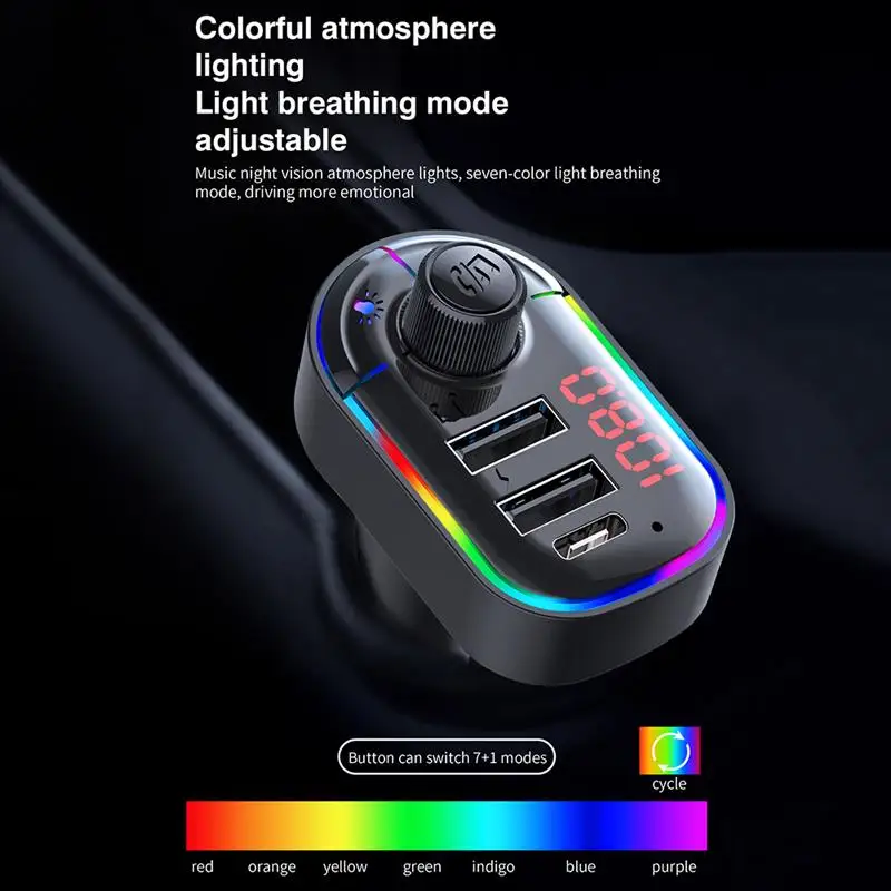 Fm передатчик Aux модулятор Bluetooth Handsfree Car Kit автомобильный аудио mp3 плеер с 2.1A