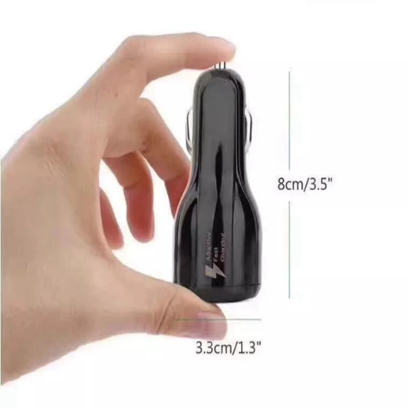 Автомобильный мини мобильный телефон 3 1 а с двумя USB быстрая зарядка подходит для