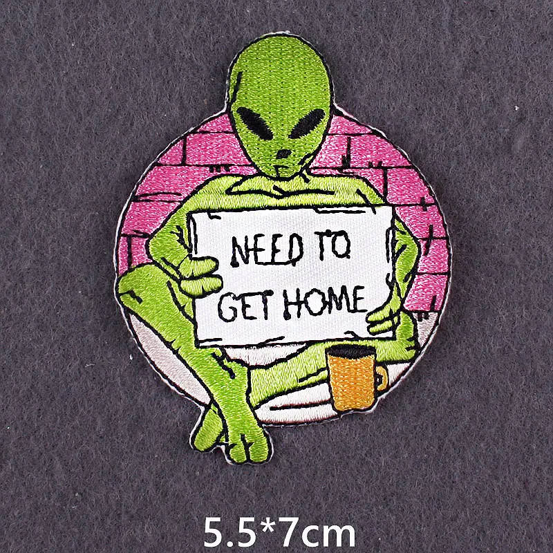 Нашивки сделай сам с изображением гор вышитые нашивки инопланетянина для одежды