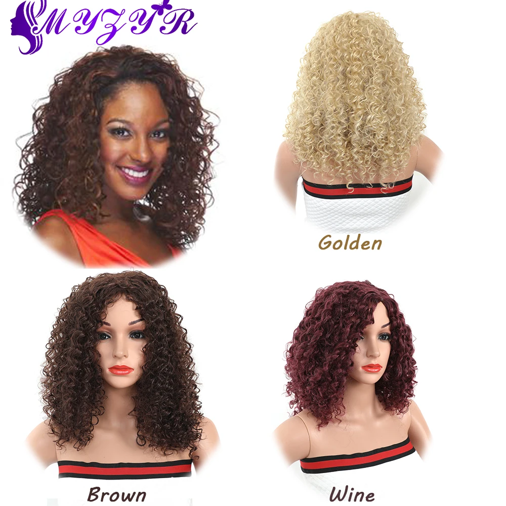 ZYR кудрявые синтетические волосы 24 дюйма Jerry высокотемпературное волокно для