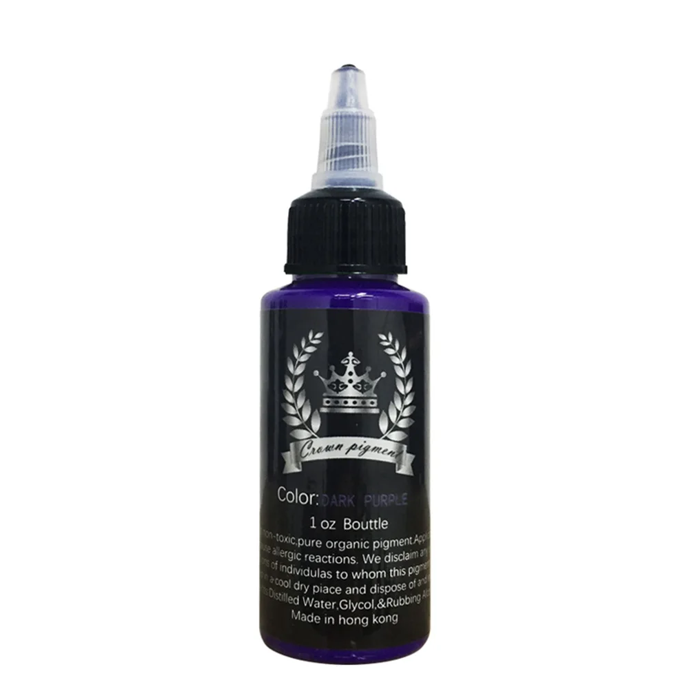 Dark purple Новое поступление 30 мл/бутылка Т-а-Т-о чернила Профессиональный т-а-Т-о-Пигмент длительный т-а-Т-т-o Body Art - Цвет: Dark purple