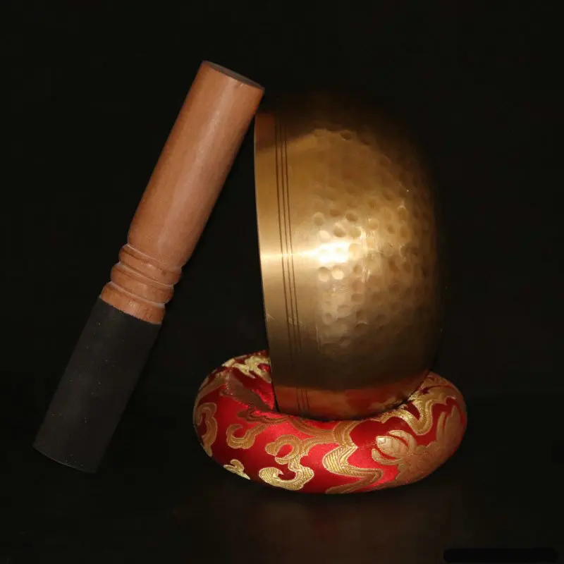 Буддийская чаша ручной работы из чистой меди для йоги |