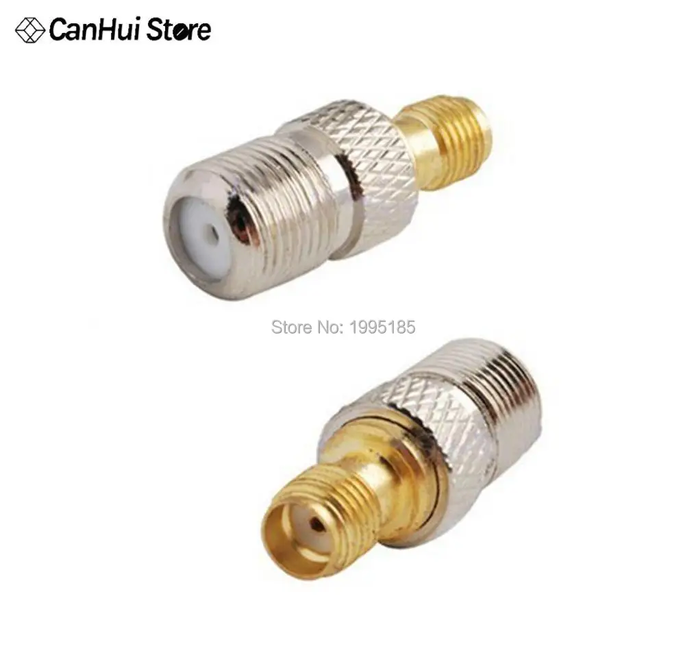 

1pcs Female F Type Jack To SMA Female Plug Straight RF Coax Adapter F To SMA Convertor F Female to SMA Female Connector
