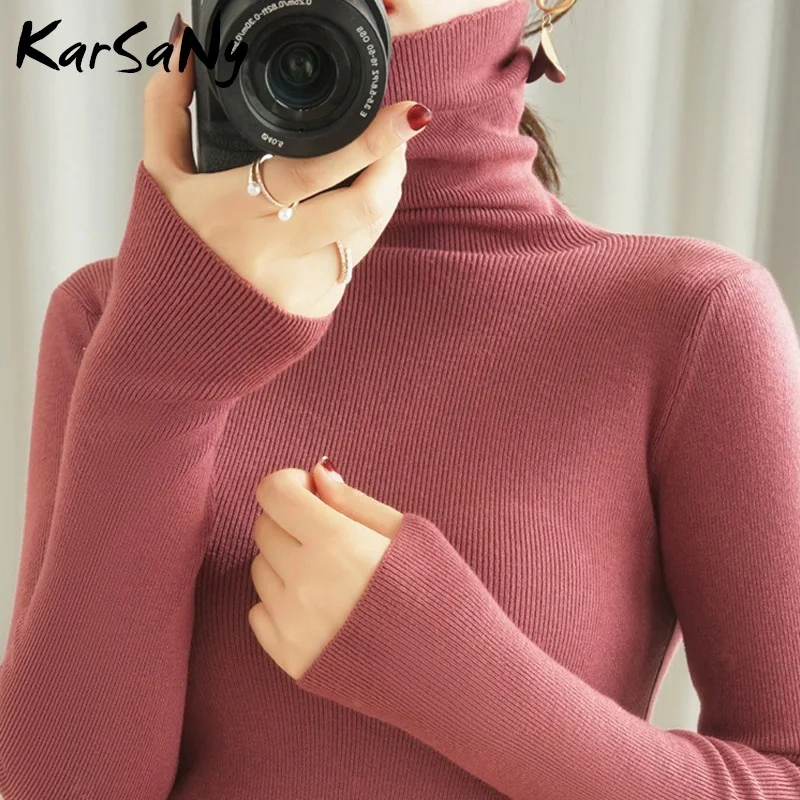 Women's Sweater Winter Clothes Women 2021 Black Turtleneck Sweaters Warm Turtlenecks Pullover Autumn Pull | Женская одежда