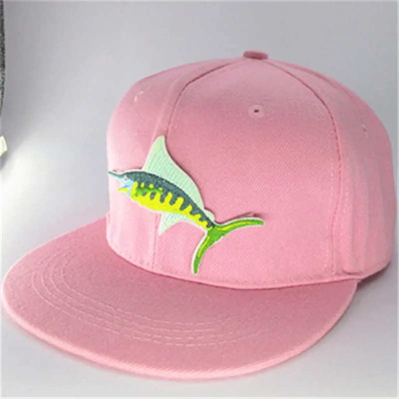 

Cotton Fish animal embroidery Baseball Cap hip-hop cap Adjustable Snapback Hats for men and women 320