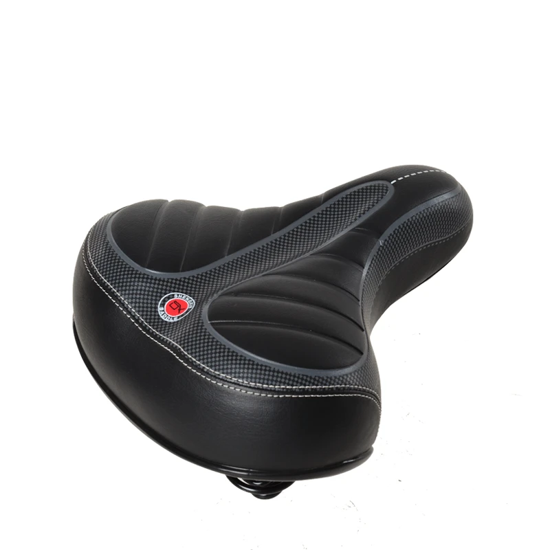 

Leather Comfort Bicycle Seat Gel Spring Wide Big Bum Accessories Cushion Road Bike Saddle Specialized Sella Mtb Parts BY50CZ