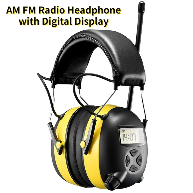 

Электронные наушники с шумоподавлением, Защита слуха, Цифровой AM / FM радиоприемник, Защита слуха, наушники с дисплеем
