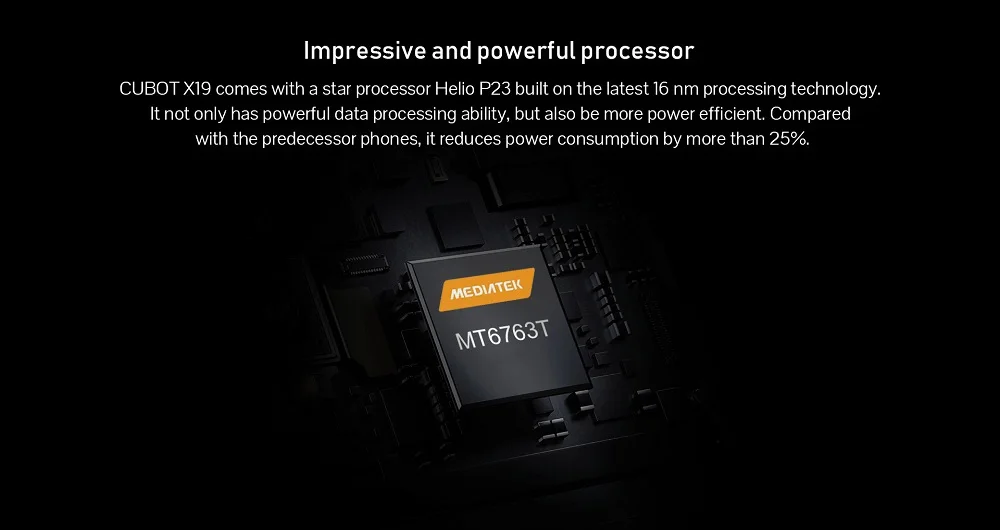 Cubot X19 Android 8,1 Helio P23 восьмиядерный смартфон 4 Гб+ 64 Гб 5,9" 2160*1080 двойная камера 16 МП FHD+ Face ID 4000 мАч большая батарея