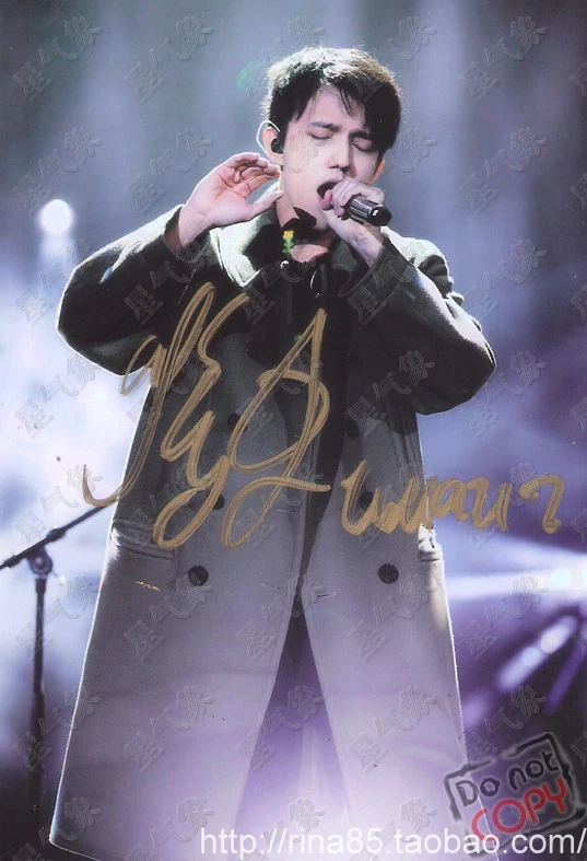 dimash kudaibergen autografado assinado foto popular música cazaquistão cantor masculino arte estrela