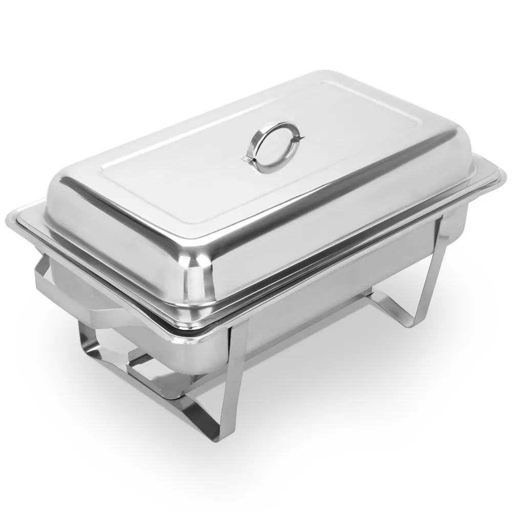 2 упаковки тарелок из нержавеющей стали 8 Кварт полноразмерная прямоугольная