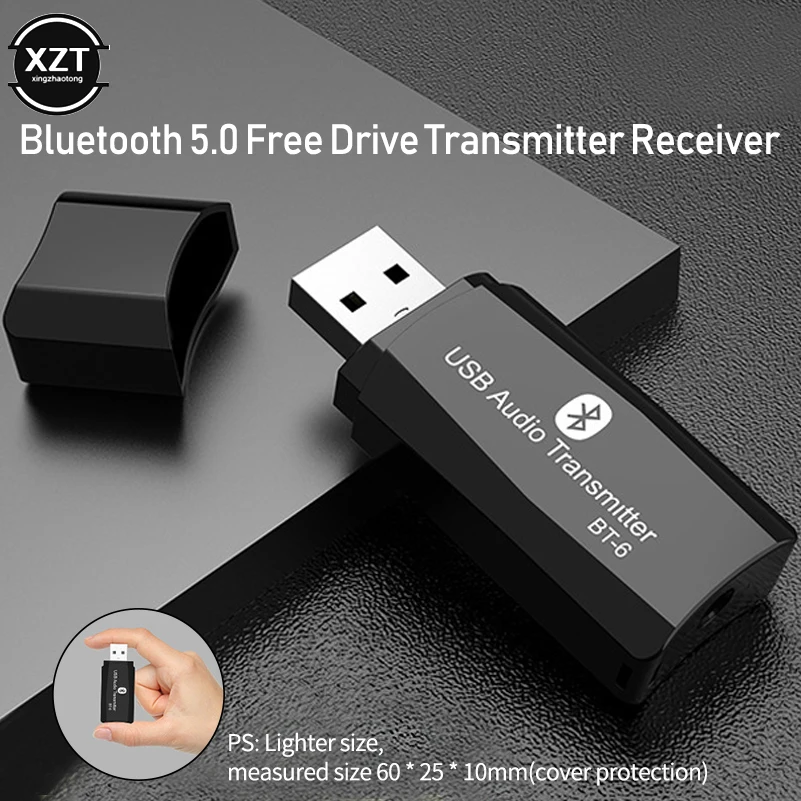 USB Bluetooth 5.0 Audio Receiver Transmitter adapter 2 IN 1 3.5mm AUX HIFI Stereo Mini Wireless receptor For TV Car PC - купить по